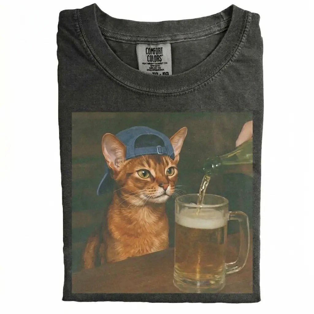 Abyssinian cat shirt design