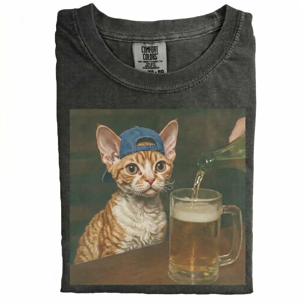 Devon Rex cat shirt design