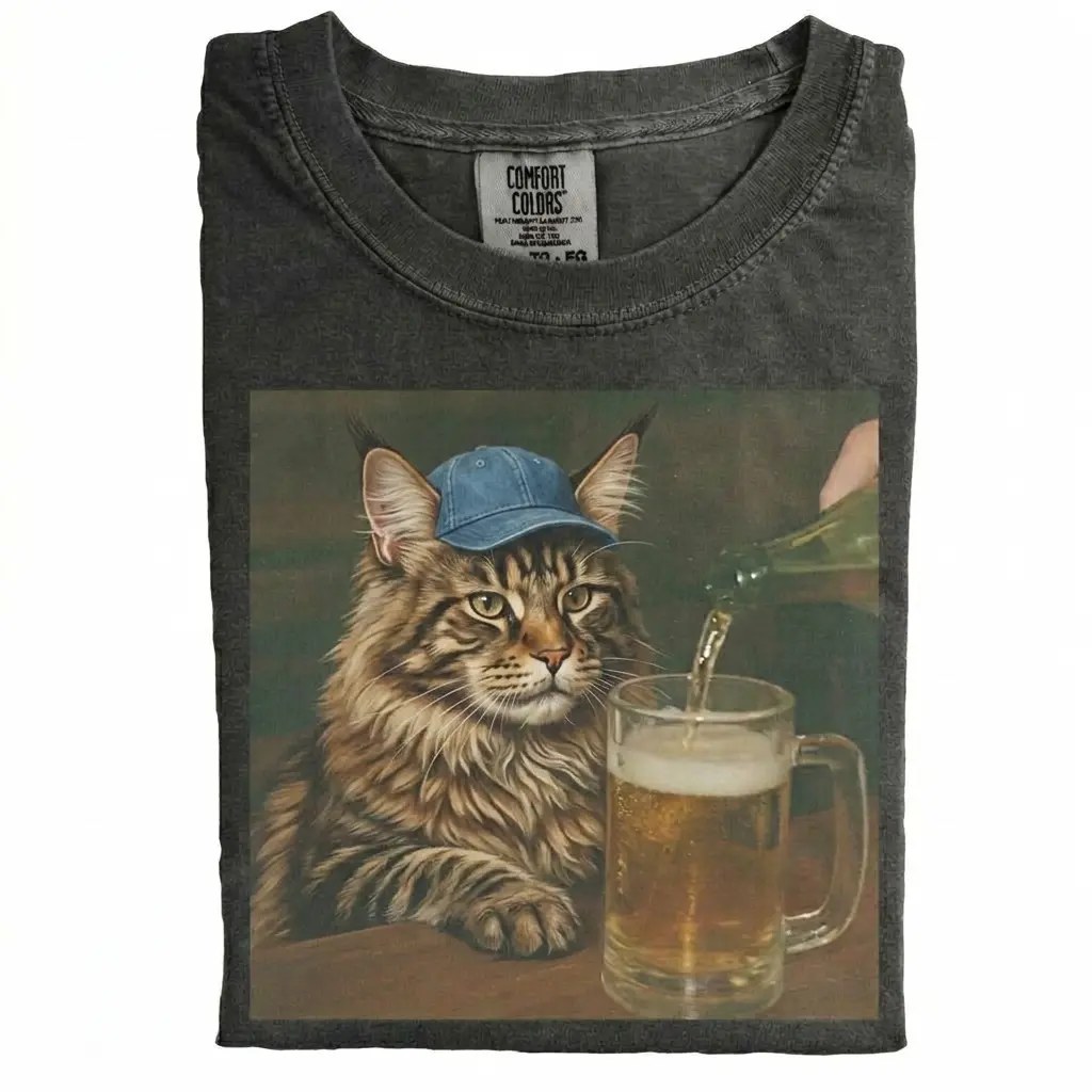 Maine Coon cat shirt design